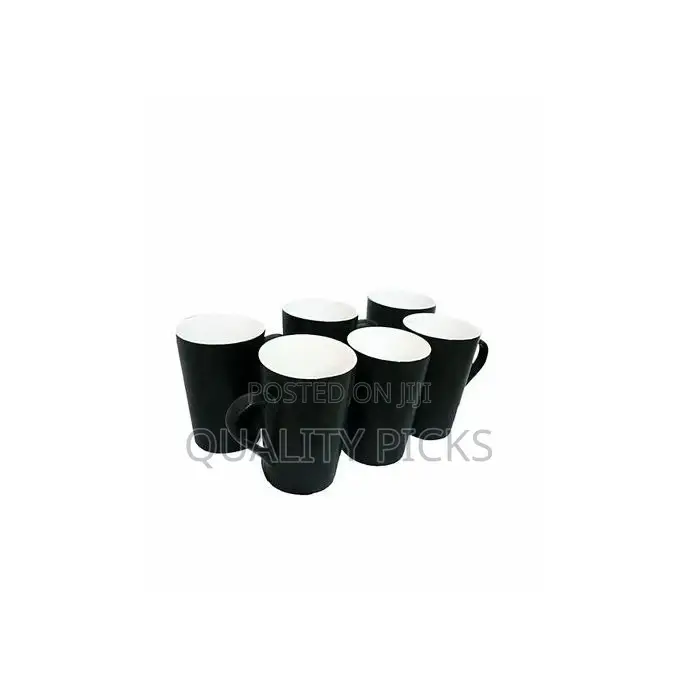 Coffee Cups 6pcs Black