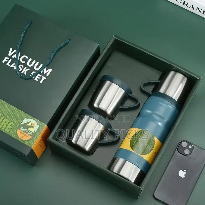 680ml Gift Box Set Flask With 2 Cup Double-Layer