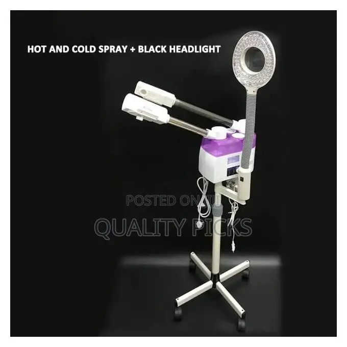 3 in 1 Hot and Cold Two Spray Heads Facial Face Steamer
