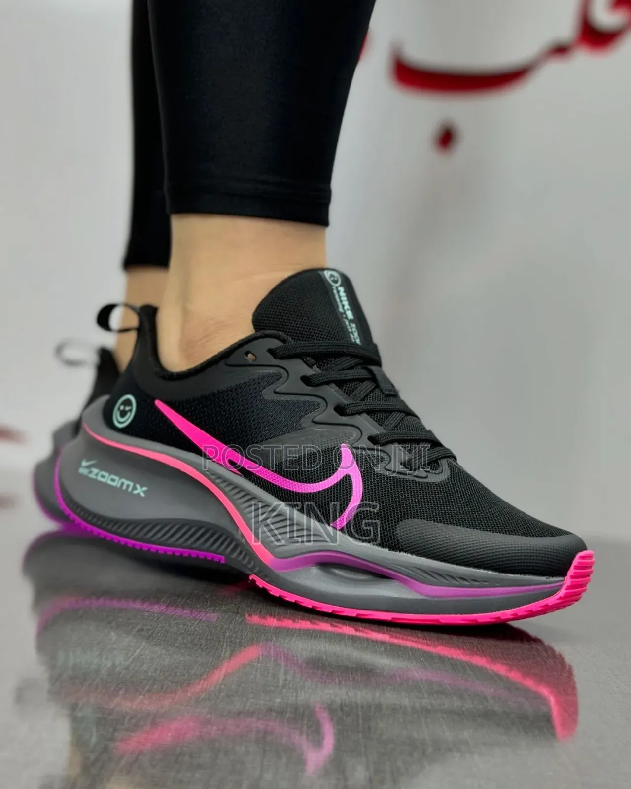 Pink Black Nike Zoom X Smile Women Sneakers