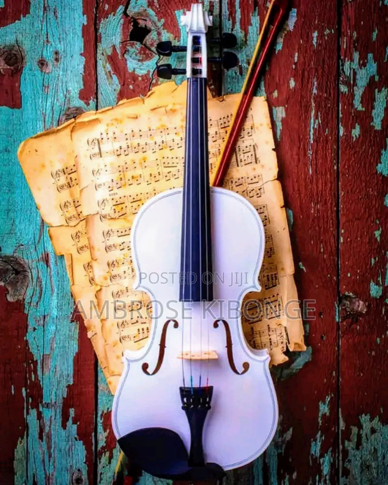 Black Original Clear Sound 4/4 Acoustic Violin Full Package