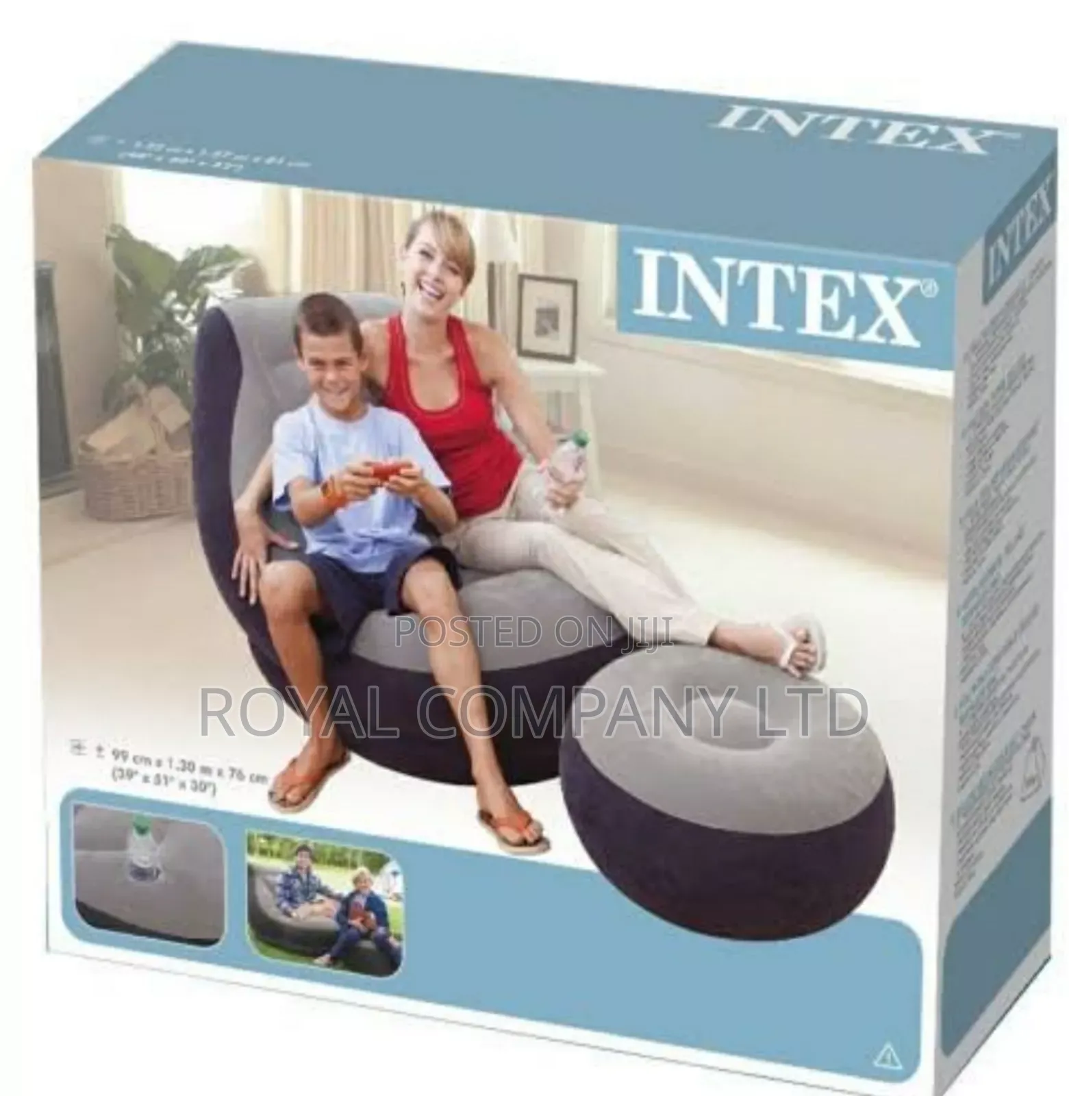 Intex 2 in 1 Chair Style Foot Stool