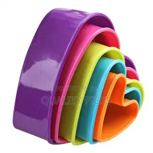 5pcs / Set Cookies Plastic Cake Mould Biscuit Plunger