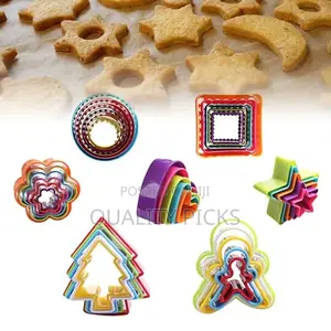 5pcs / Set Cookies Plastic Cake Mould Biscuit Plunger