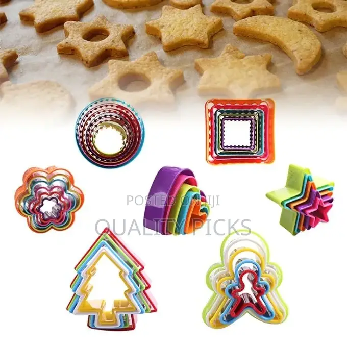 5pcs / Set Cookies Plastic Cake Mould Biscuit Plunger