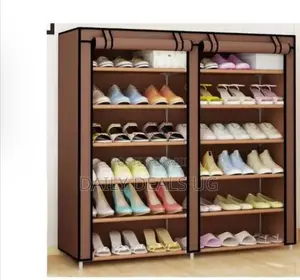 Brown Portable Shoe Wardrobe