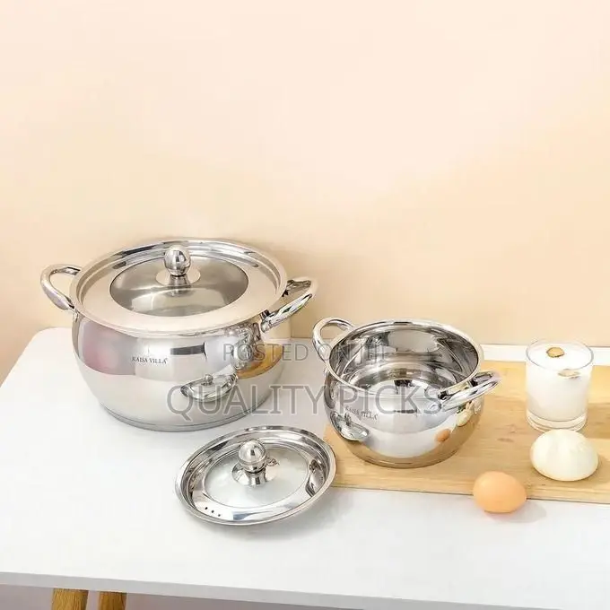 6 PCS of Stainless Steel Saucepans Cookware Induction