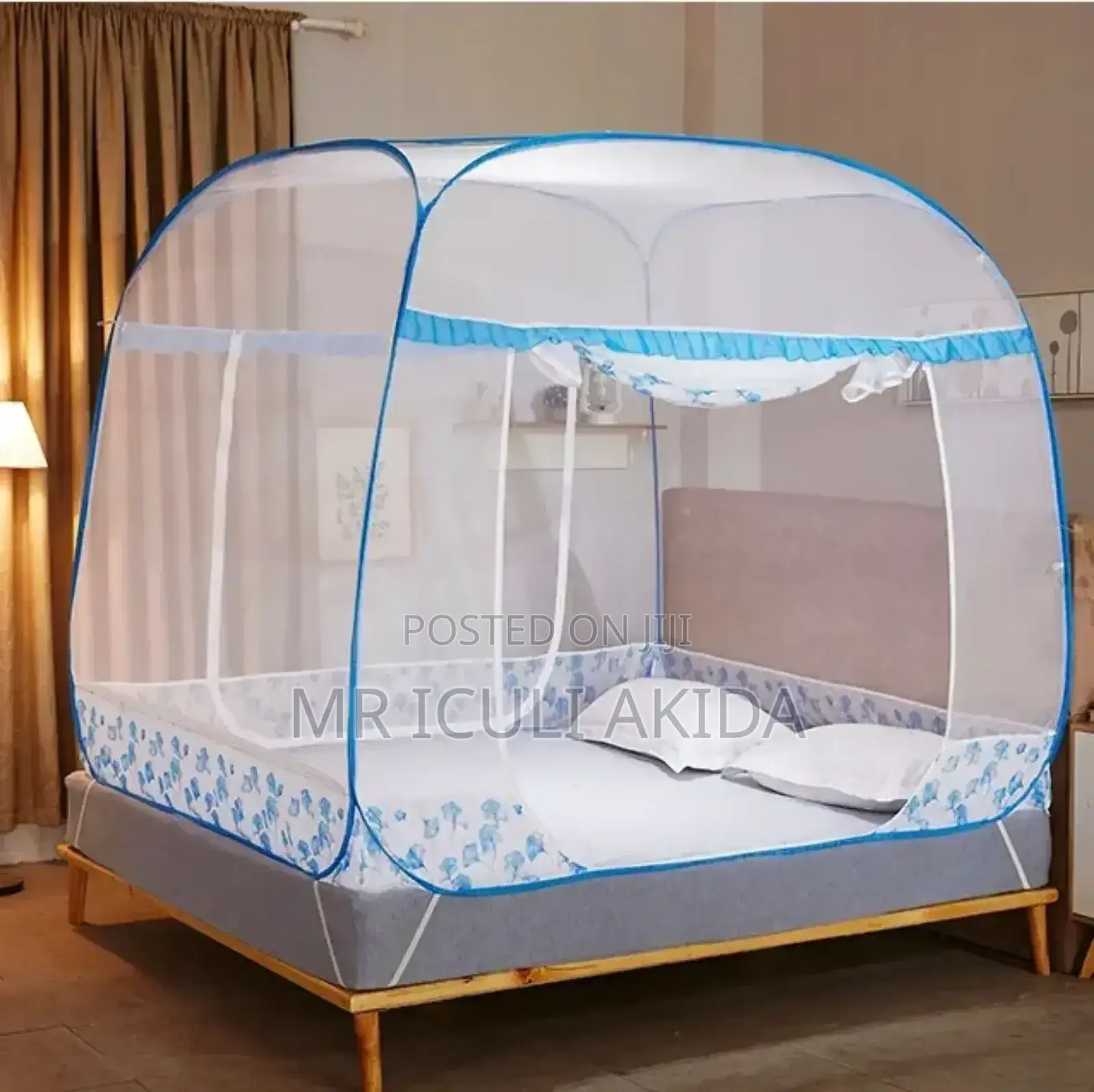 Portable Folding Mongolian Yurt Zipper Closing Mosquito Net