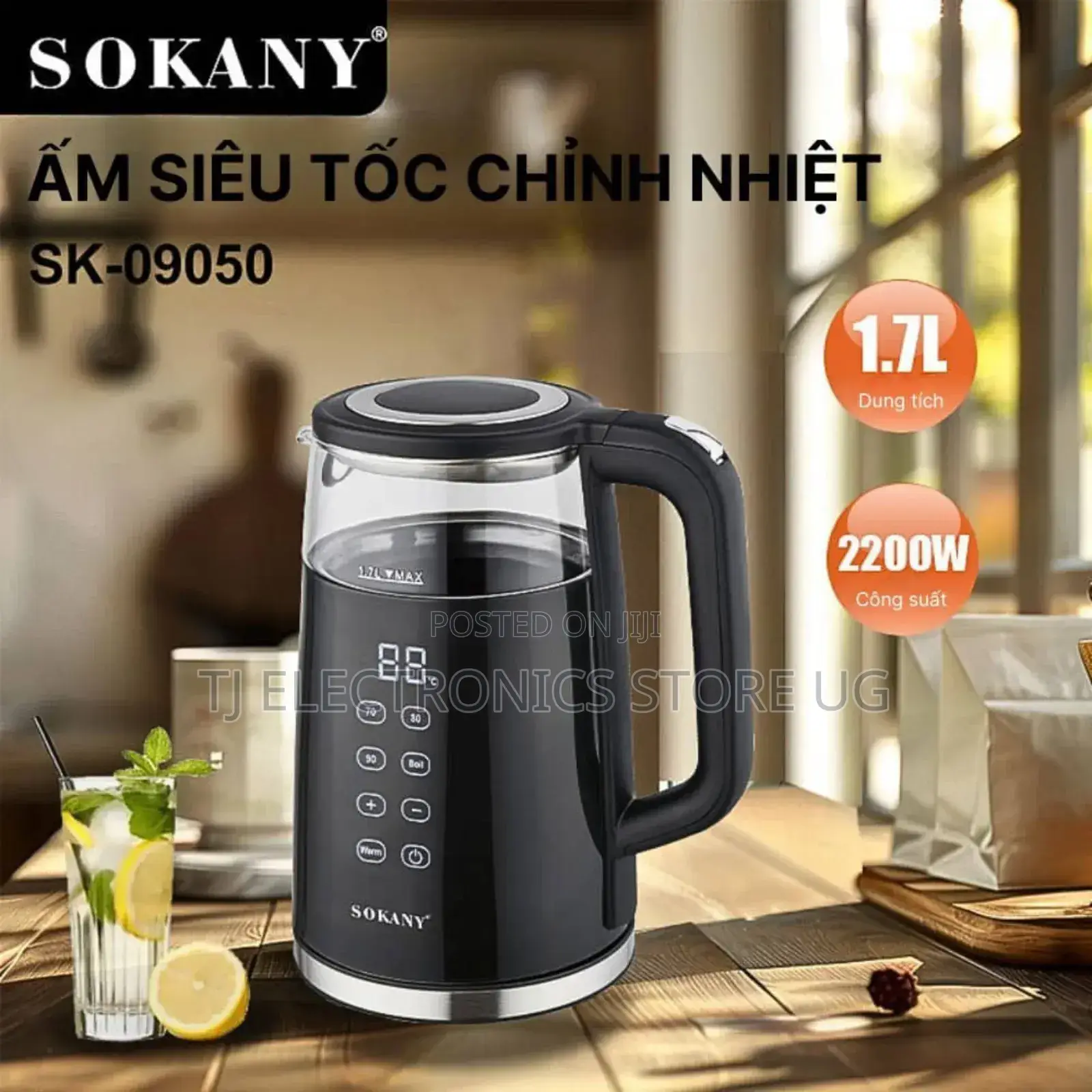 Sokany Digital Touch Control Kettle