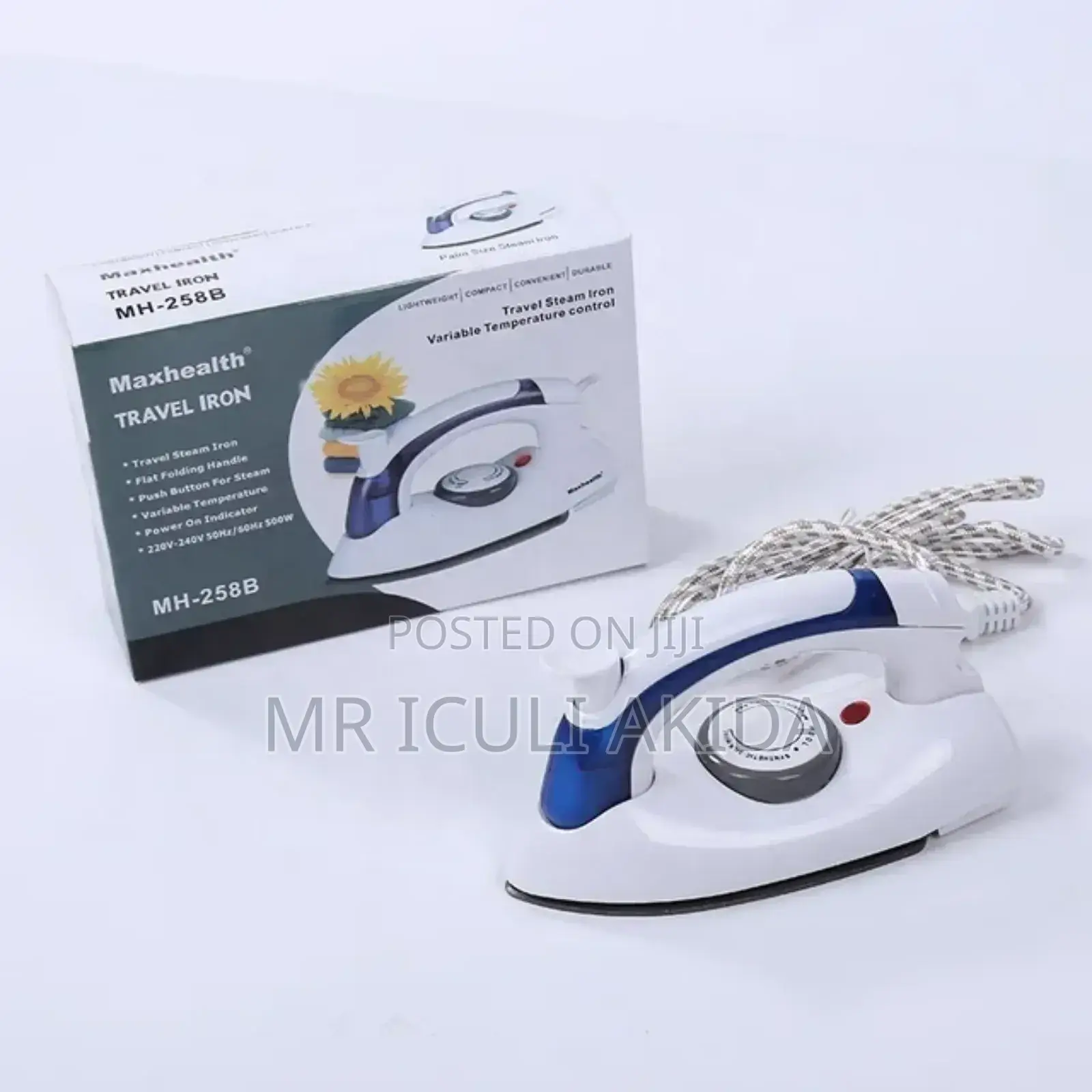 Potable Foldable Variable Temp.Control Travel Steam Iron