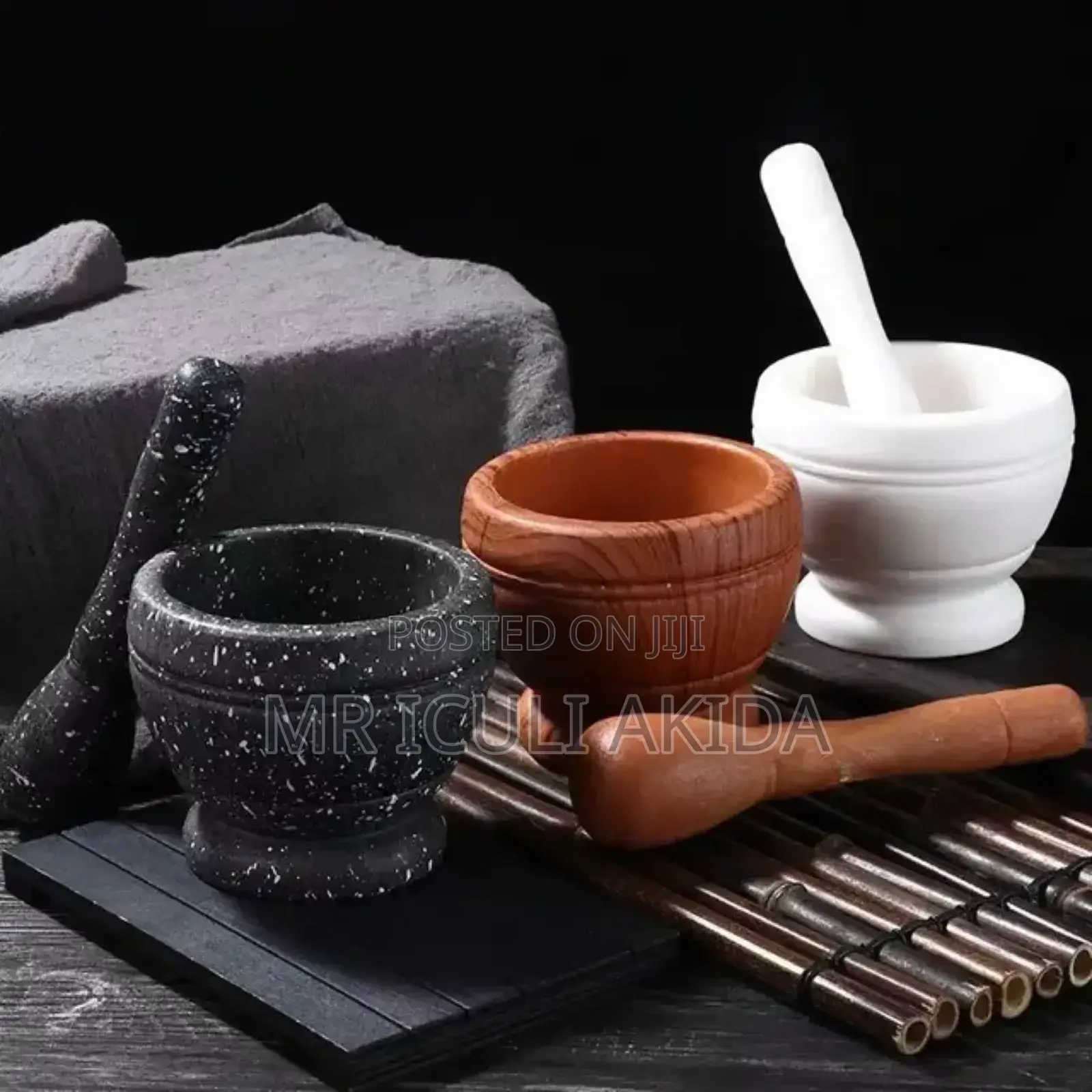 Household Kitchen Spices Grinding,Pounding Mortar Pestle