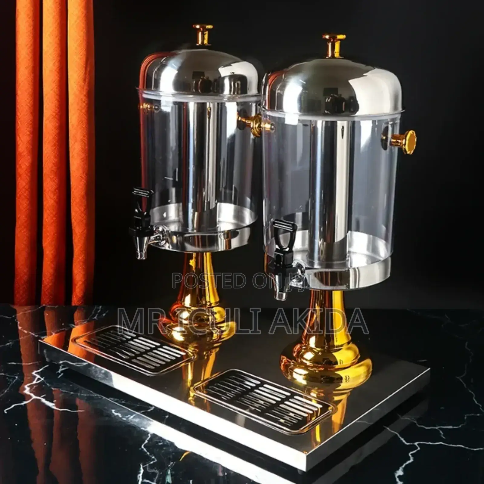 Double Soft Drink Non Electric Beverage Dispenser With Taps
