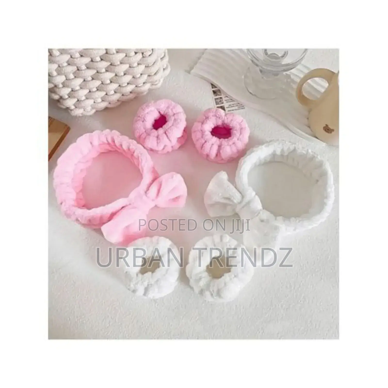 3 Piece Set, Facial and Hand Washing Band Set,Headband