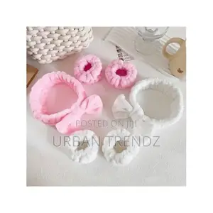 3 Piece Set, Facial and Hand Washing Band Set,Headband