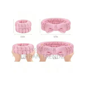 3 Piece Set, Facial and Hand Washing Band Set,Headband