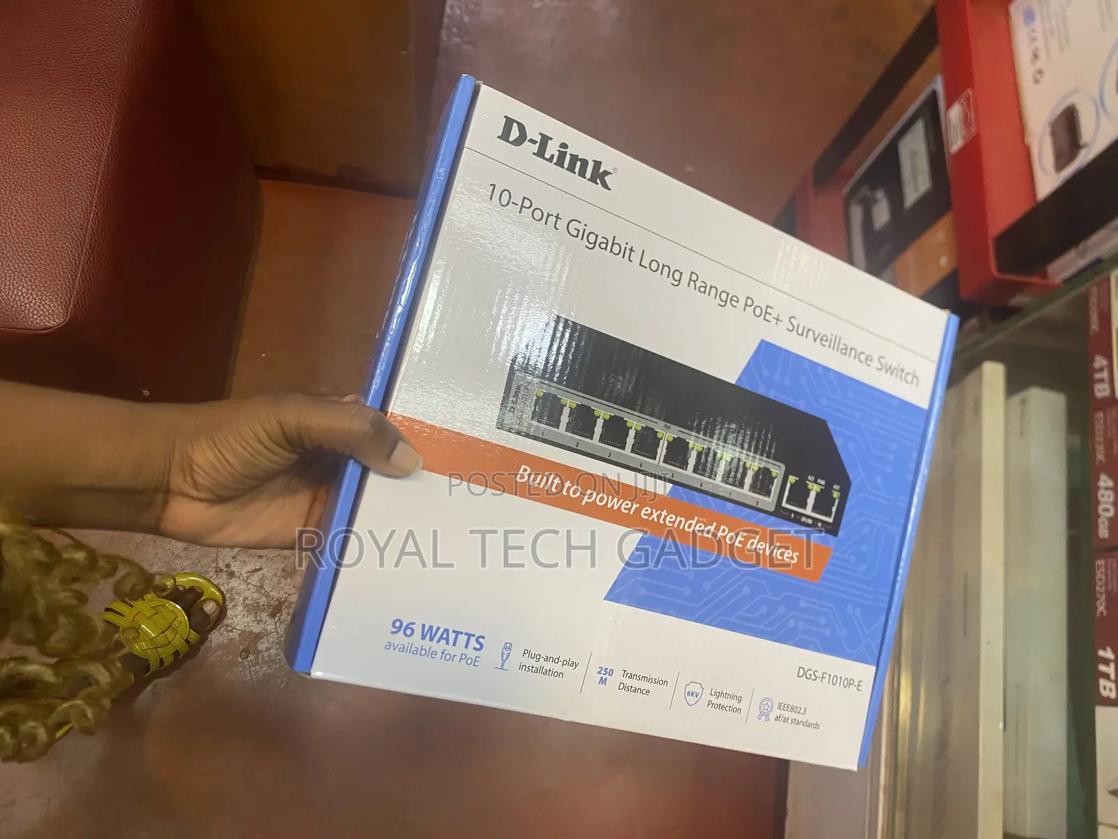10 Port D-Link Gigabit Poe +Surveillance Switch
