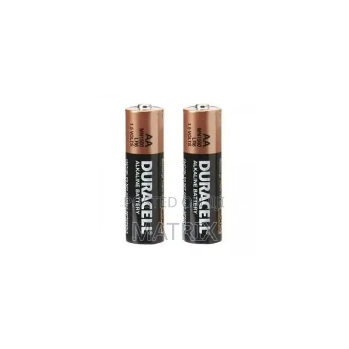 6 Pairs Duracell Chat Long Life Aa Batteries - Black, Brown