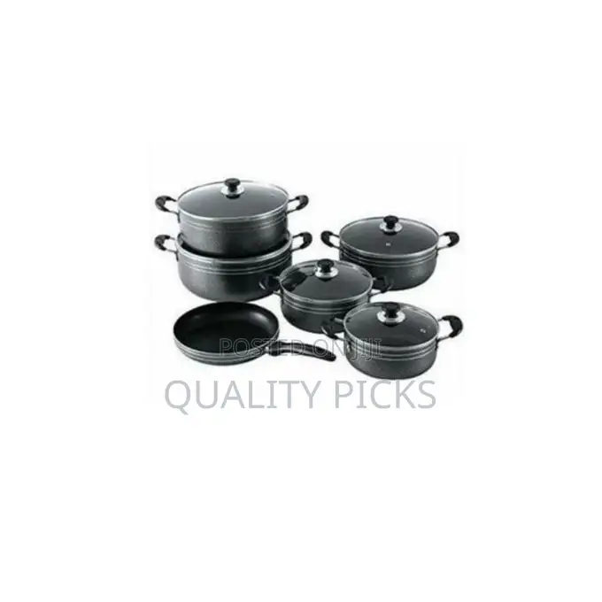 11 Piece Non-Sticky Saucepans Cookware Dishes Pots