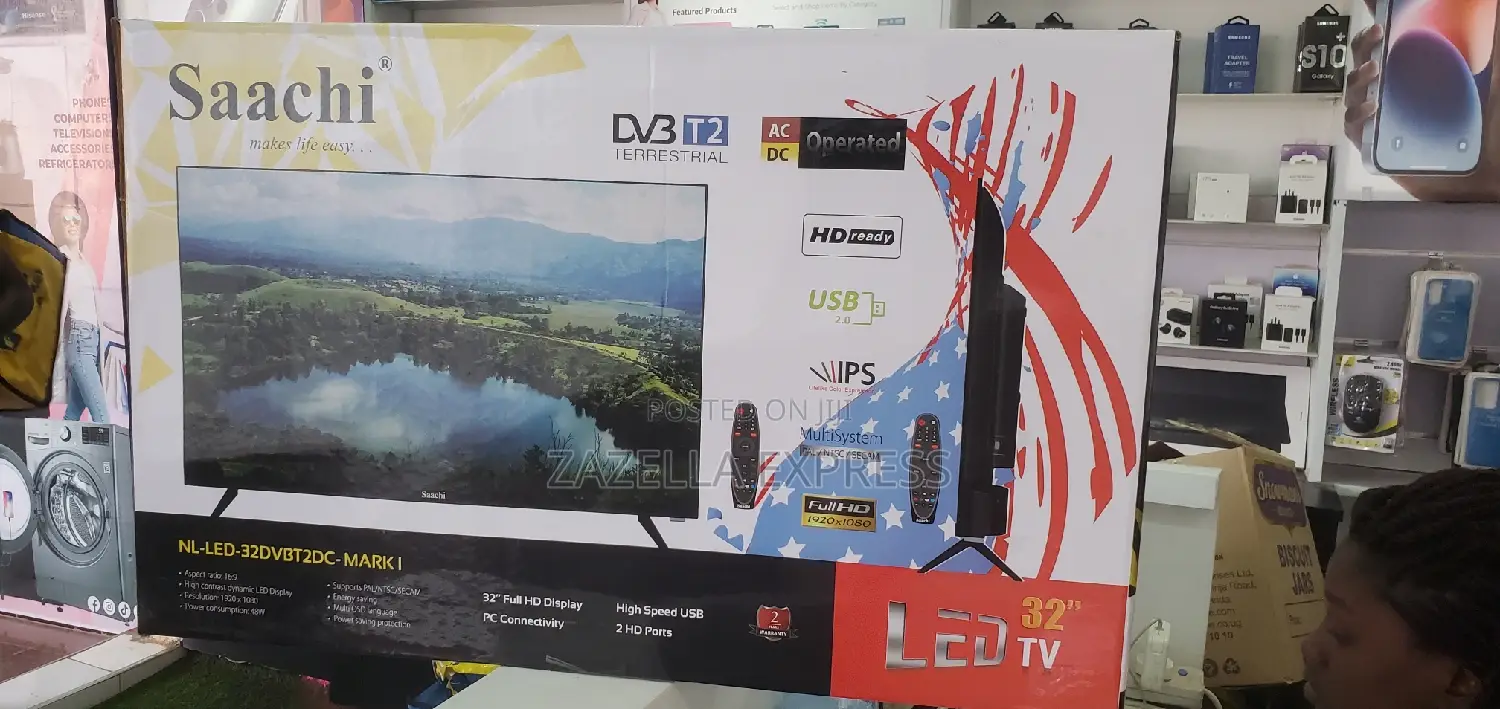 Saach 32" Digital Television With Two Remotes