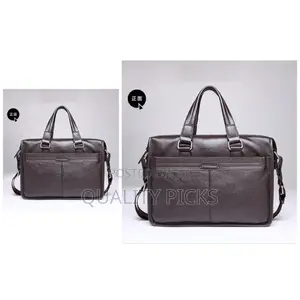 Cowhide Leather Bag Men Famous Brand Geand Business