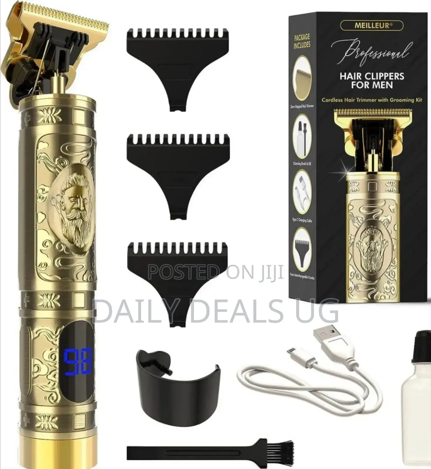 Gold Rechargeable Hair Clipper