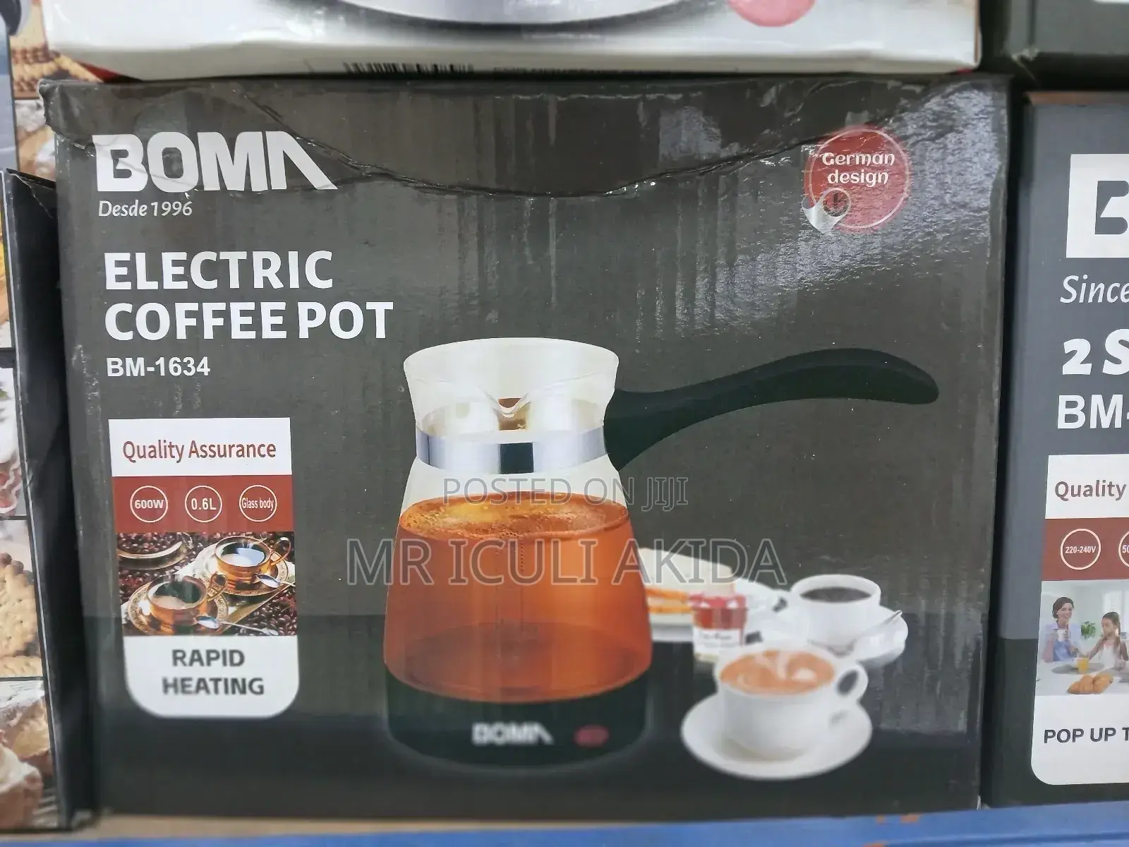 Bomas Rapid Heating Electric Coffee Pot and Kettle