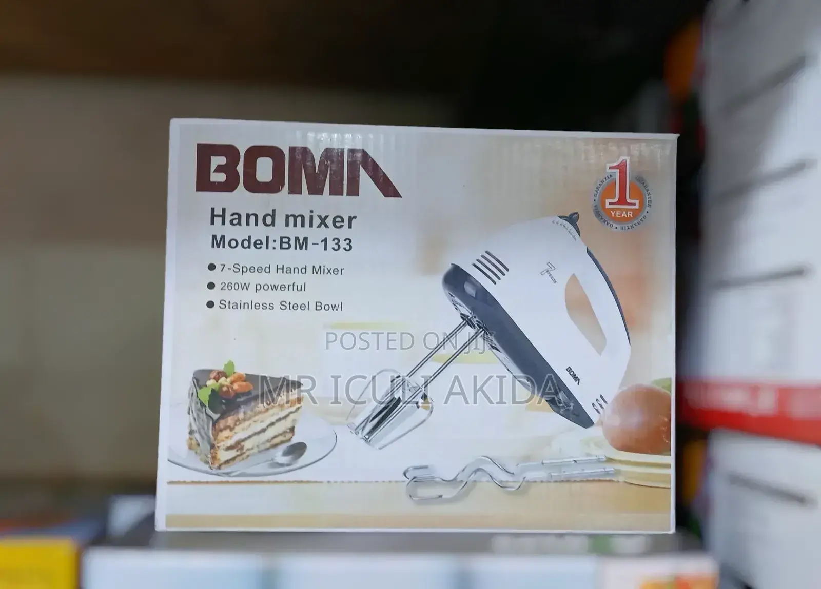 Bomas 7speed High Motor Electric Hand Mixer