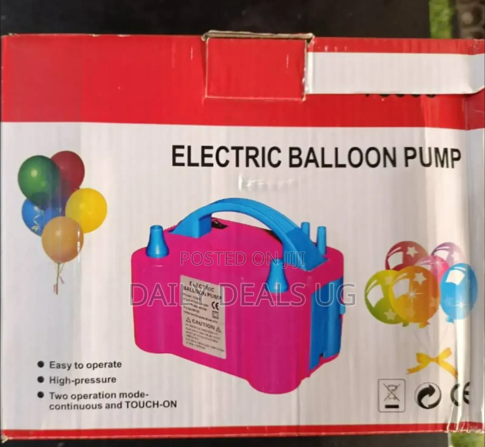Pink in Colour Electric Balloon Pump