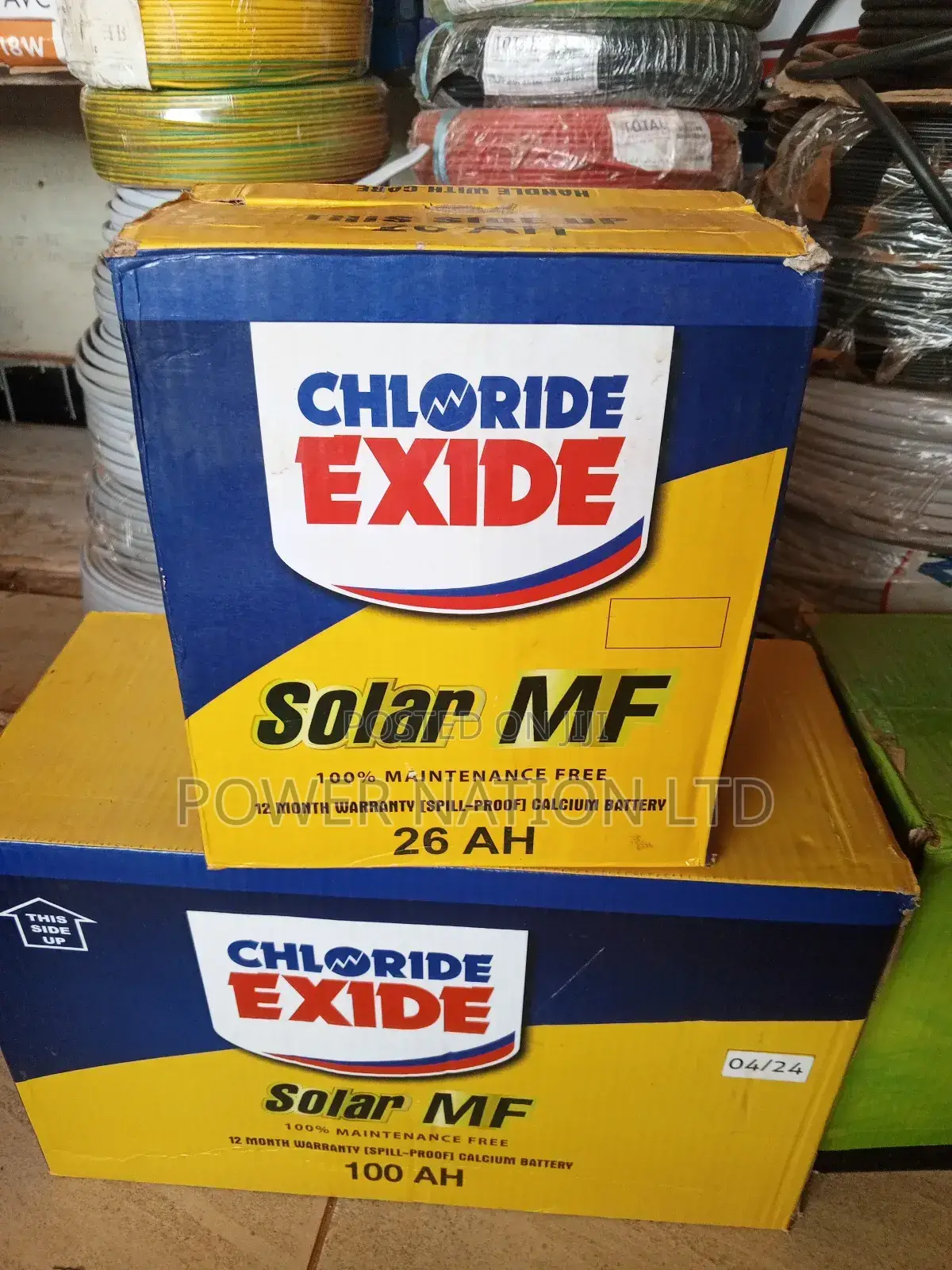 26ah Chloride Exide Solar Battery