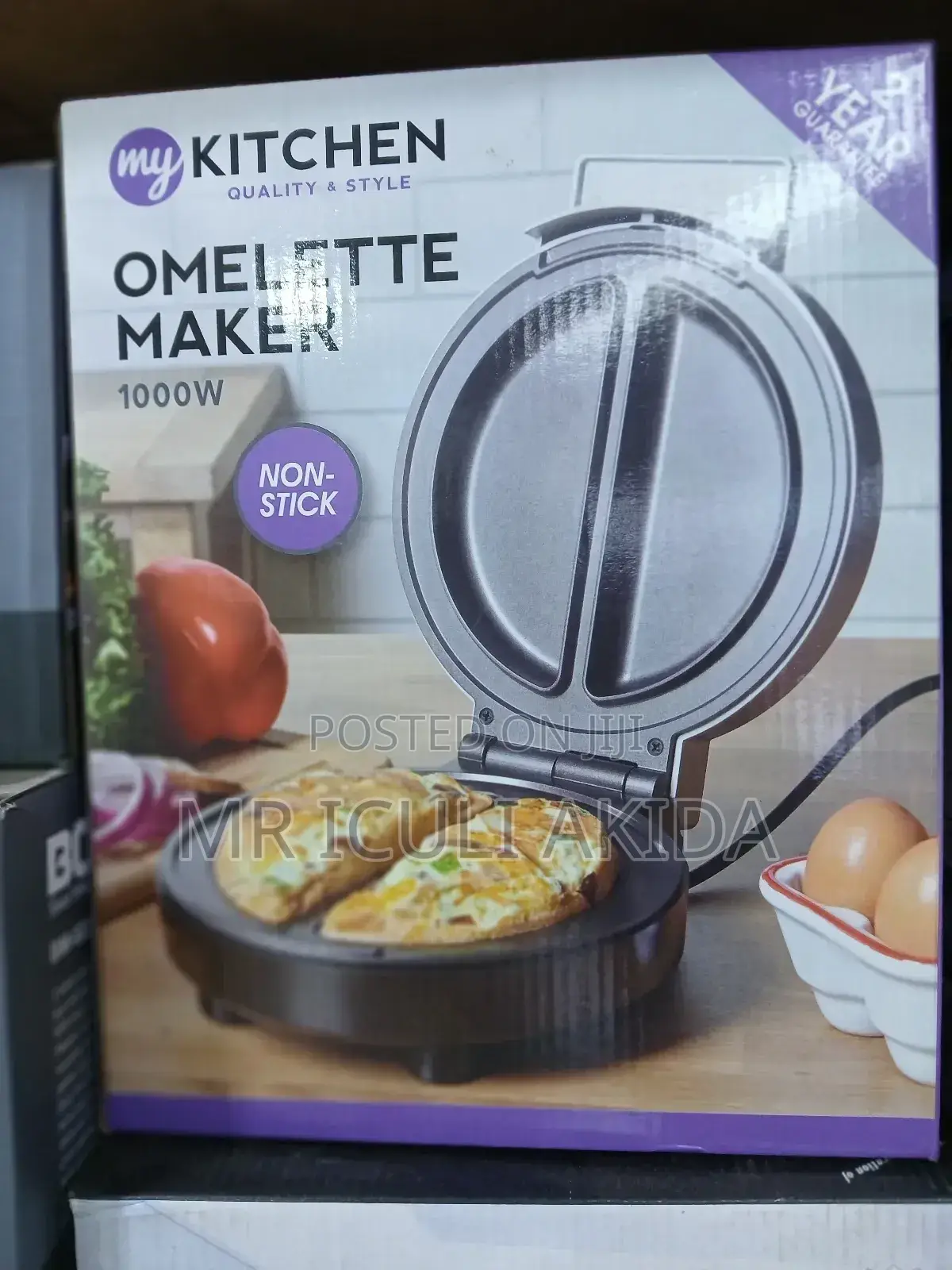 1000w Non-Stick Kitchen Electric Omelette Sandwich Maker