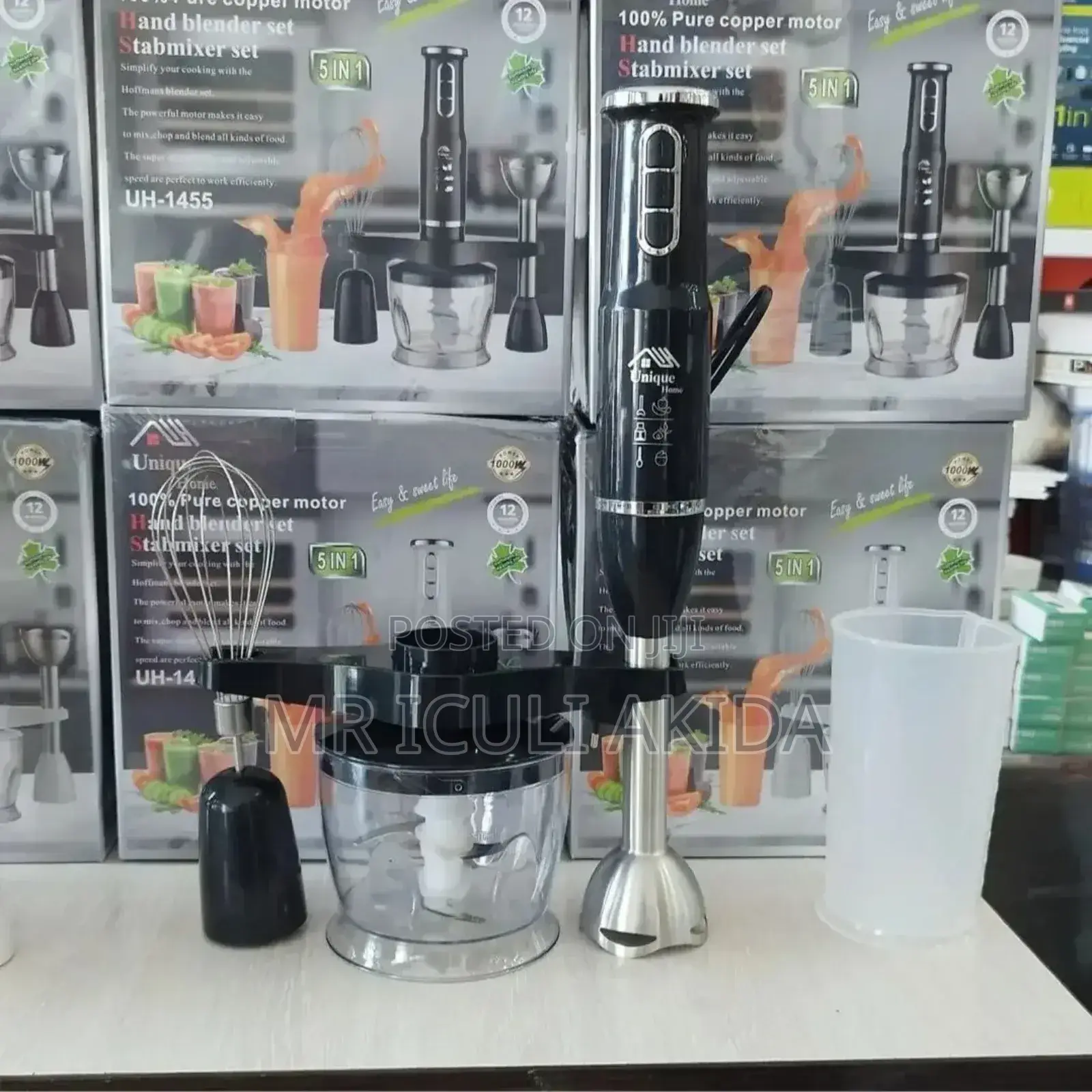 Hoffman's 5in1 1000w Hand Blender Set WTH Stab Mixer Set