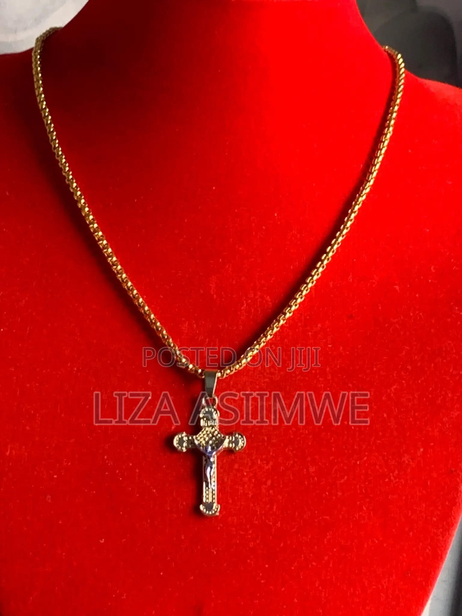 Crucifix Gold Necklace