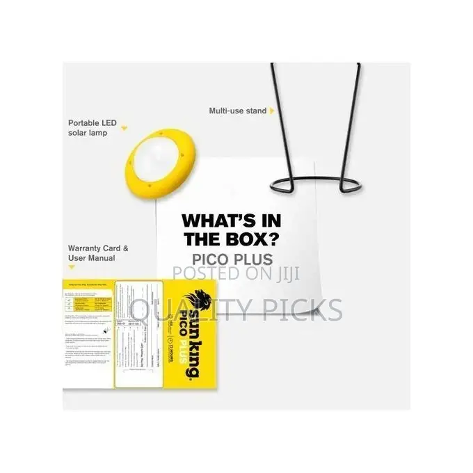 Sunking Pico Plus- Portable Solar Emergency Light - Yellow