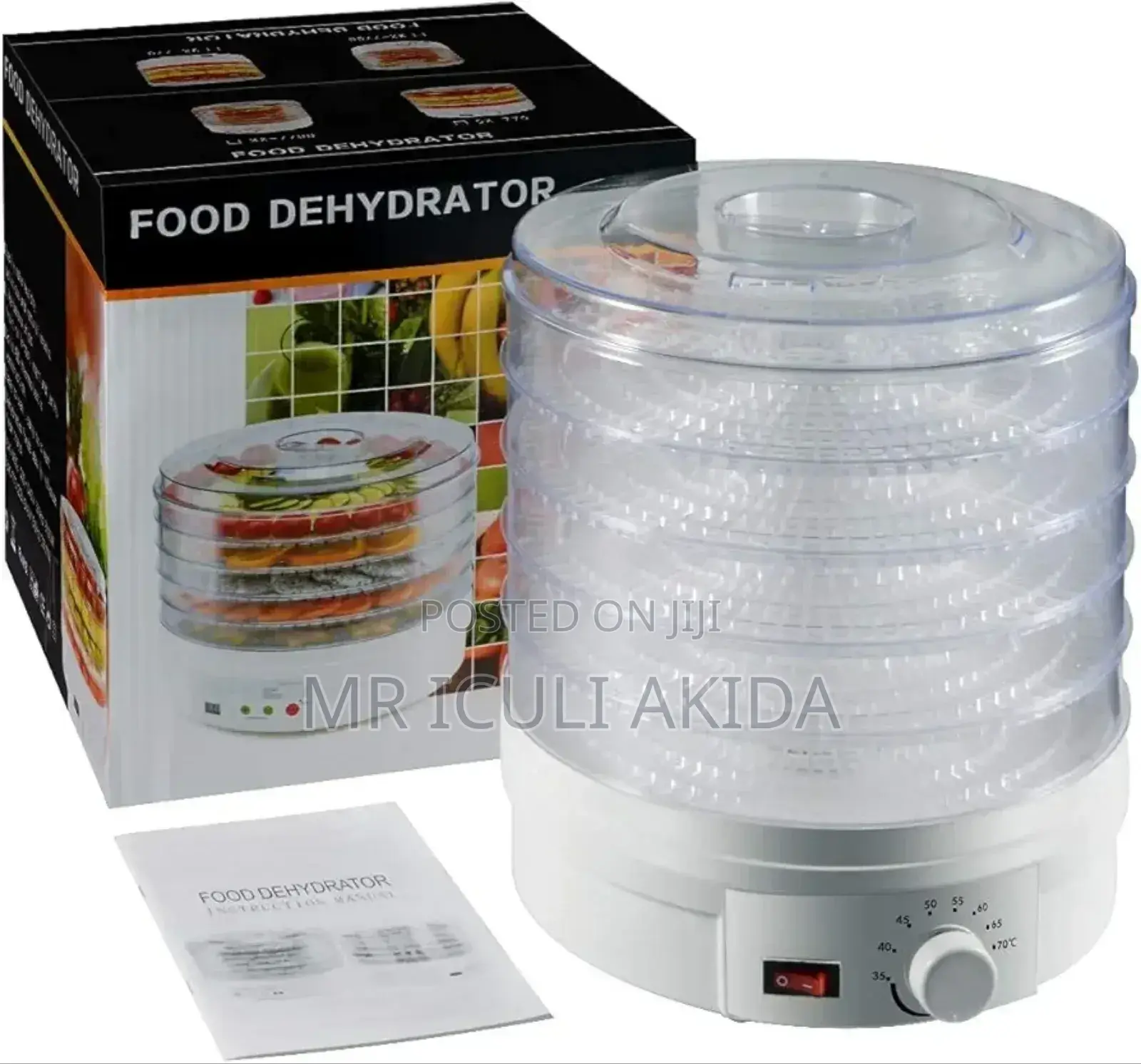 BPA 5trays Electric Temp. Control Food Fruit Dehydrator