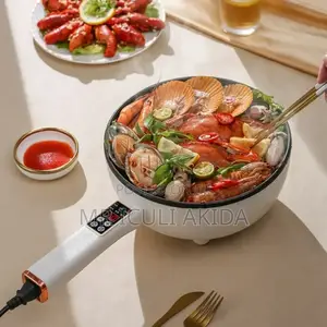 4.5L Electric Non-Stick Frying Pan,Cooker WTH Steaming Lid