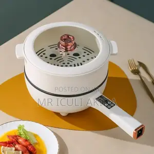 4.5L Electric Non-Stick Frying Pan,Cooker WTH Steaming Lid