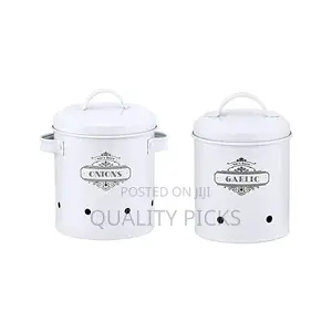 Roland Set of 3 Potato Onion Kitchen Storage Canisters Jars