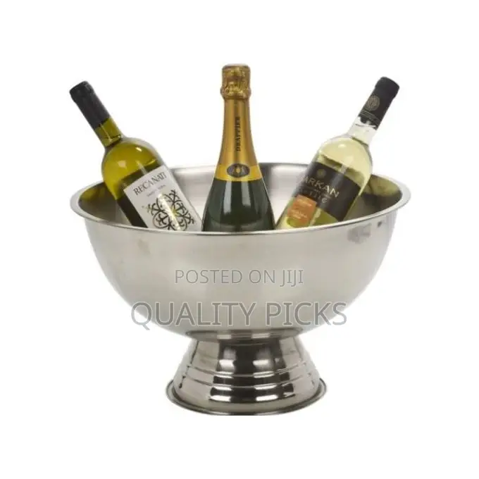 Stainless Steel Ice Bowl Metal Bar Barrel Beer Champagne