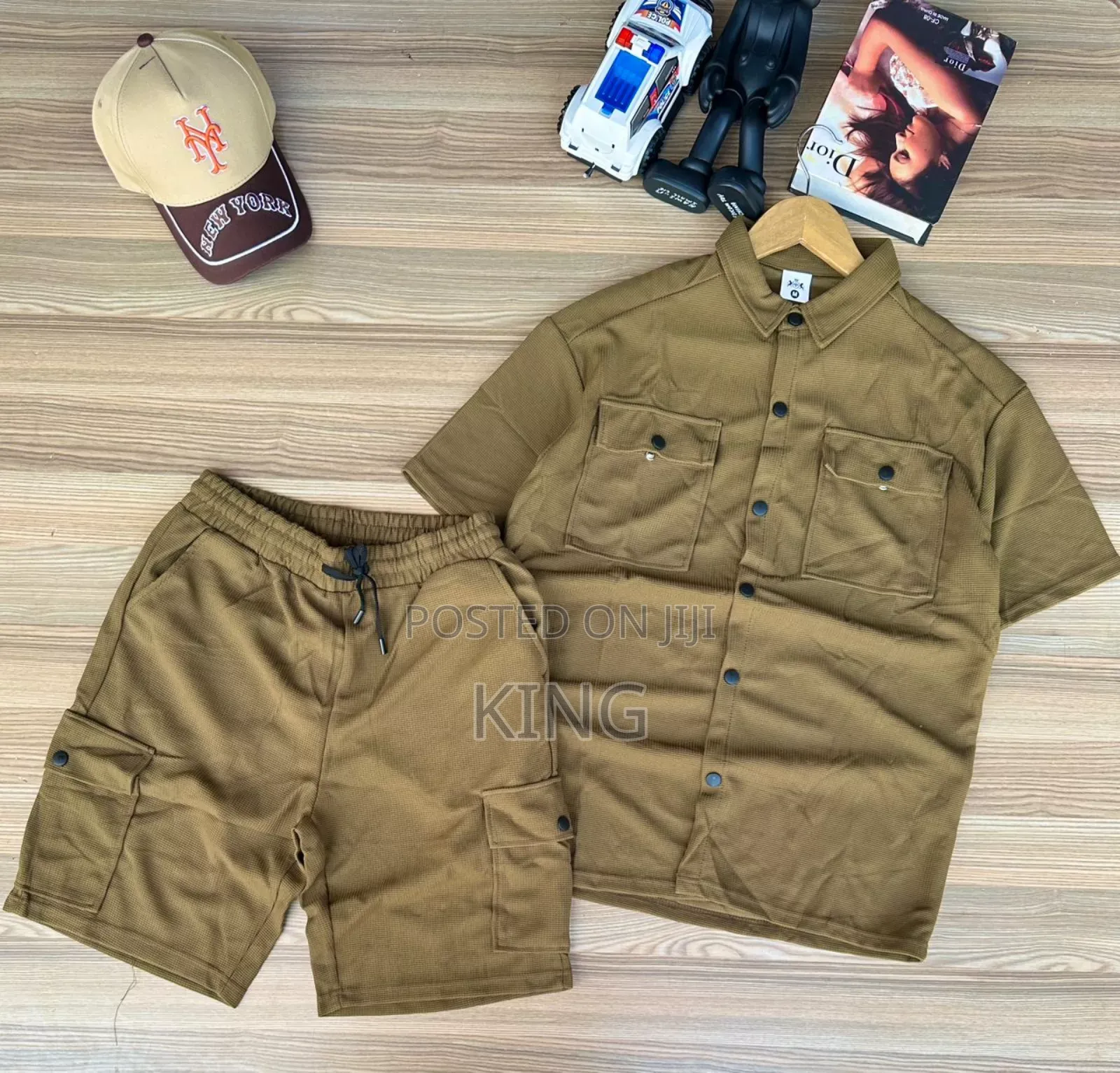Elated Double Pocket Shirt and Short Set