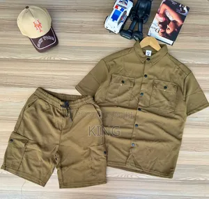 Elated Double Pocket Shirt and Short Set