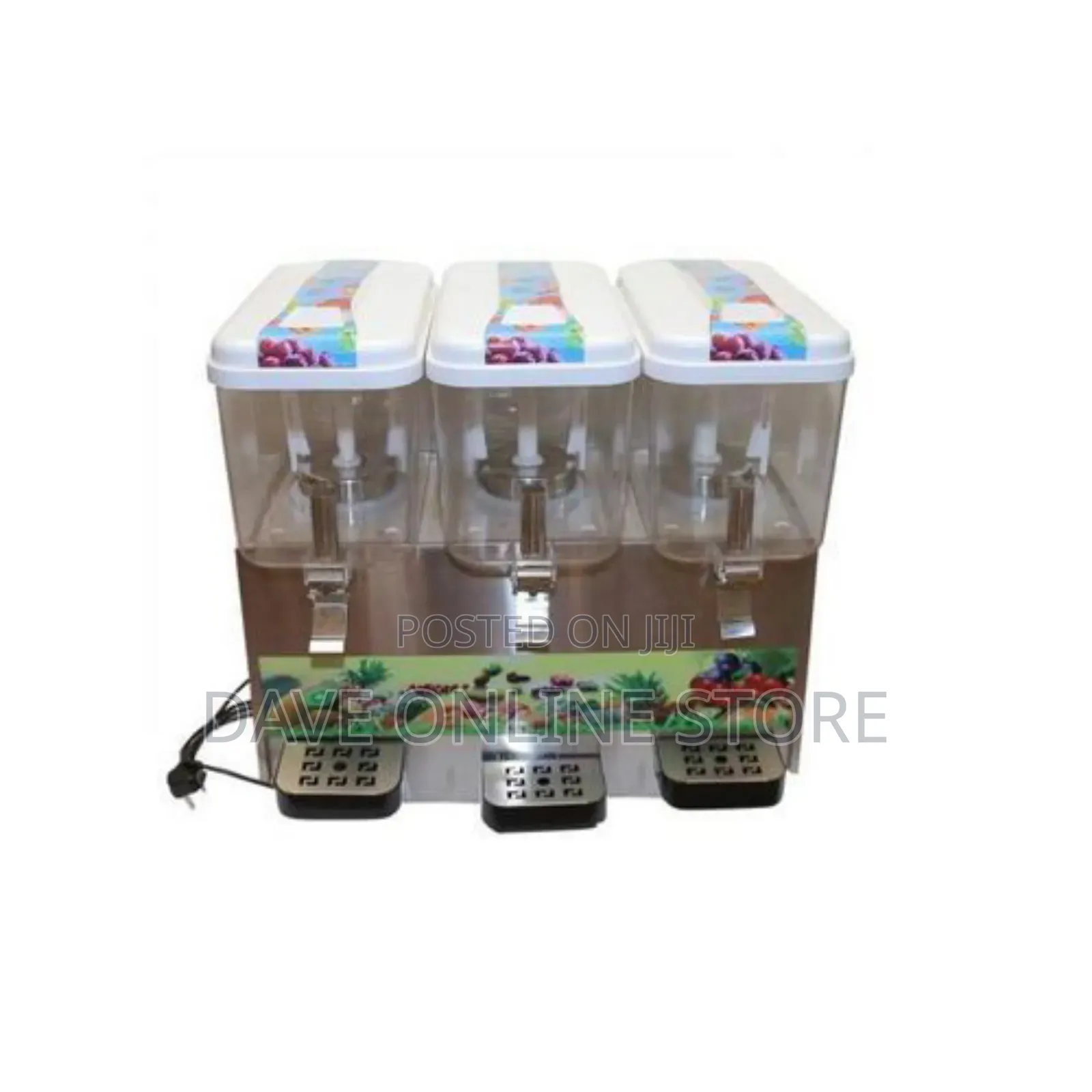 Snowhite Triple Juice Dispenser, 18litres - White