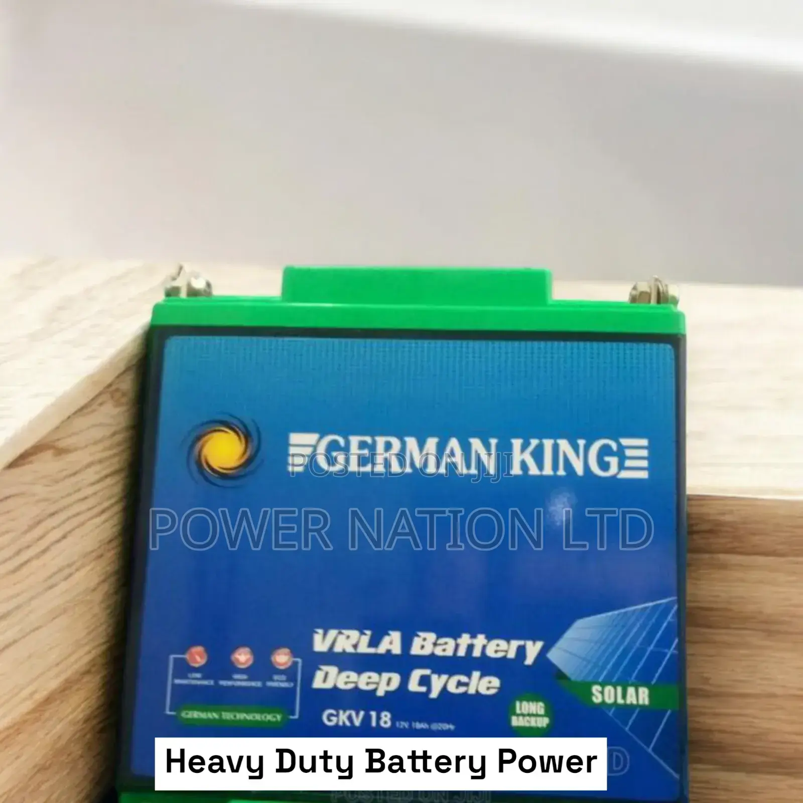 18ah German King Solar Battery Maintenance Free