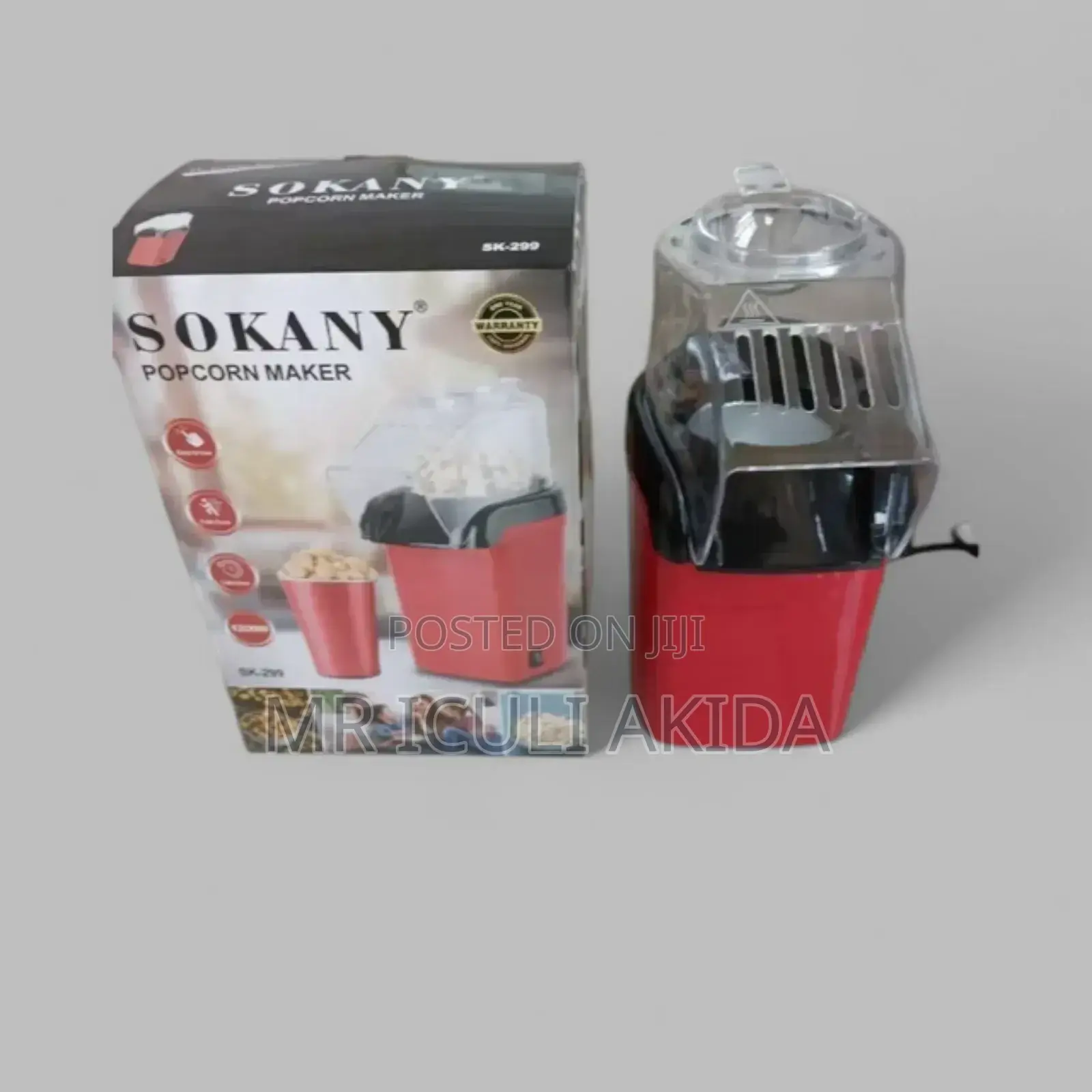 Orignal Sokany Home Electric Hot Air Popcorn Making Machine