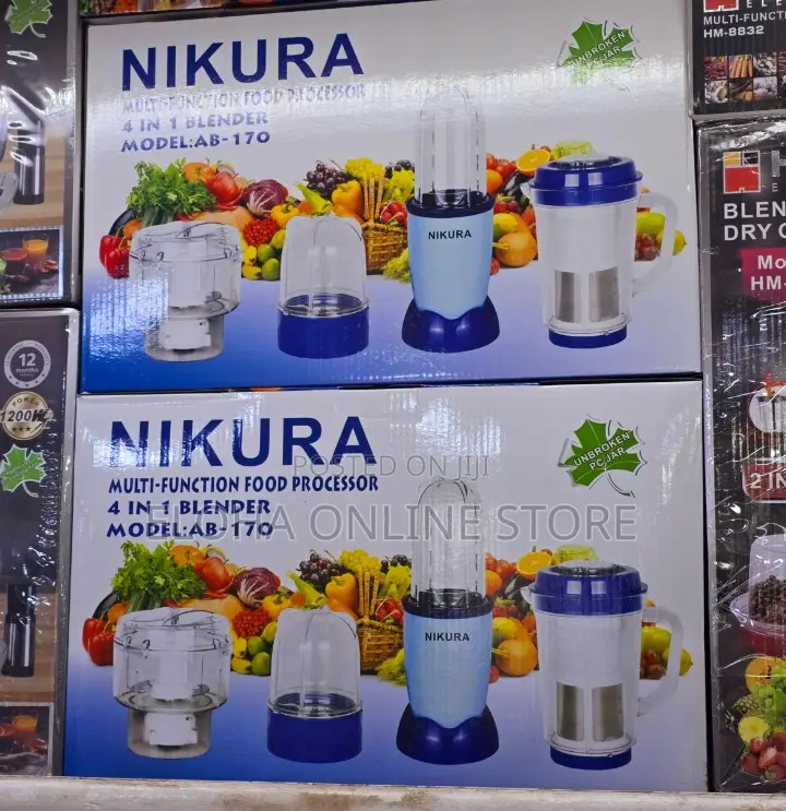 4 in 1 Nikura Multifunctiona Food Processor
