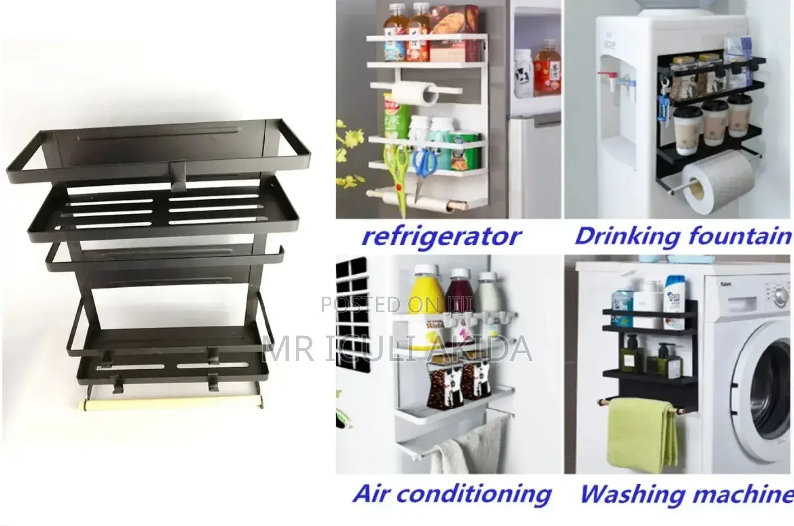 Fridge Side,Refrigerator,AC Machine Magnetic Rack Organiser