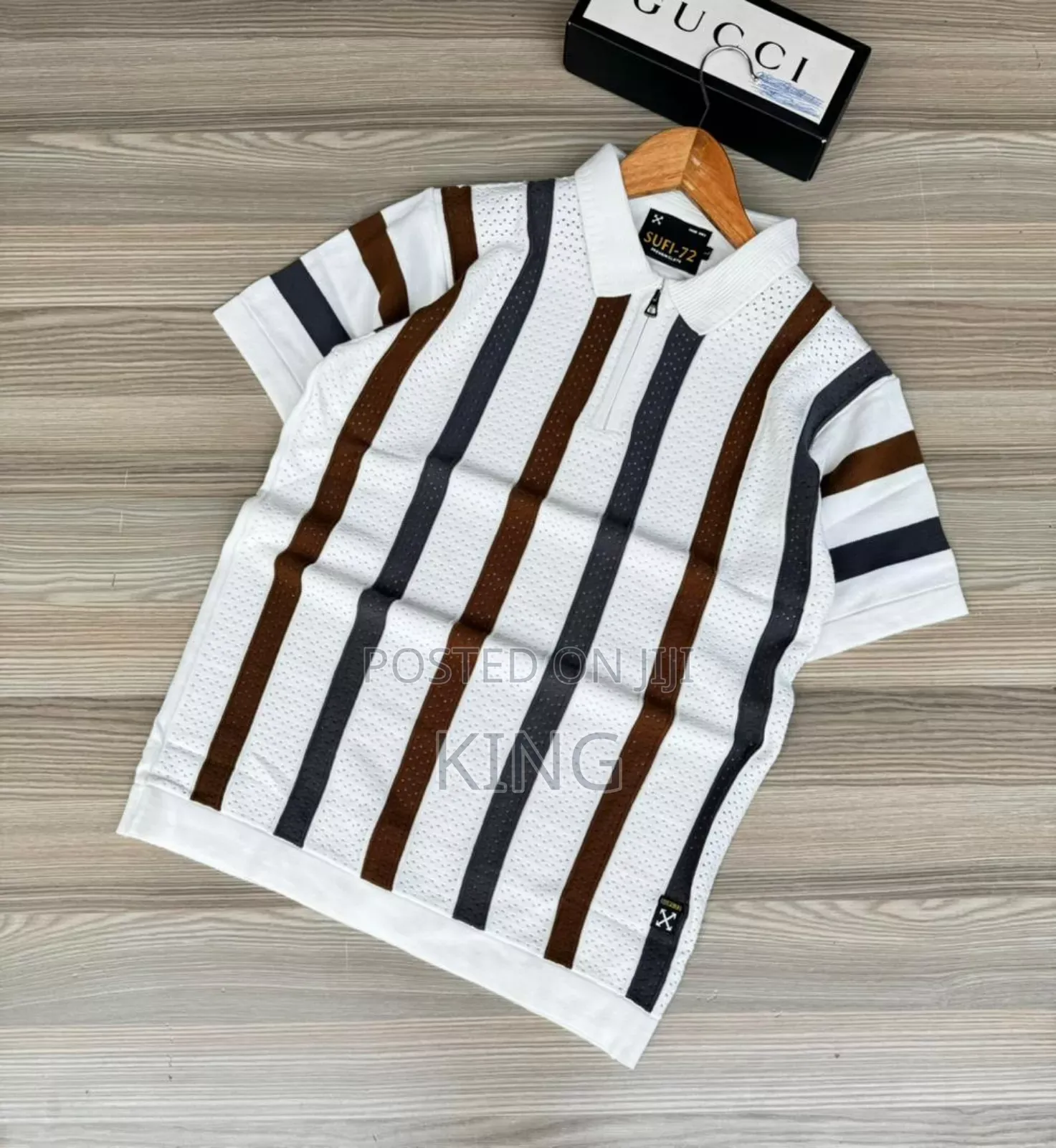 Sporty Knitted White T-Shirts