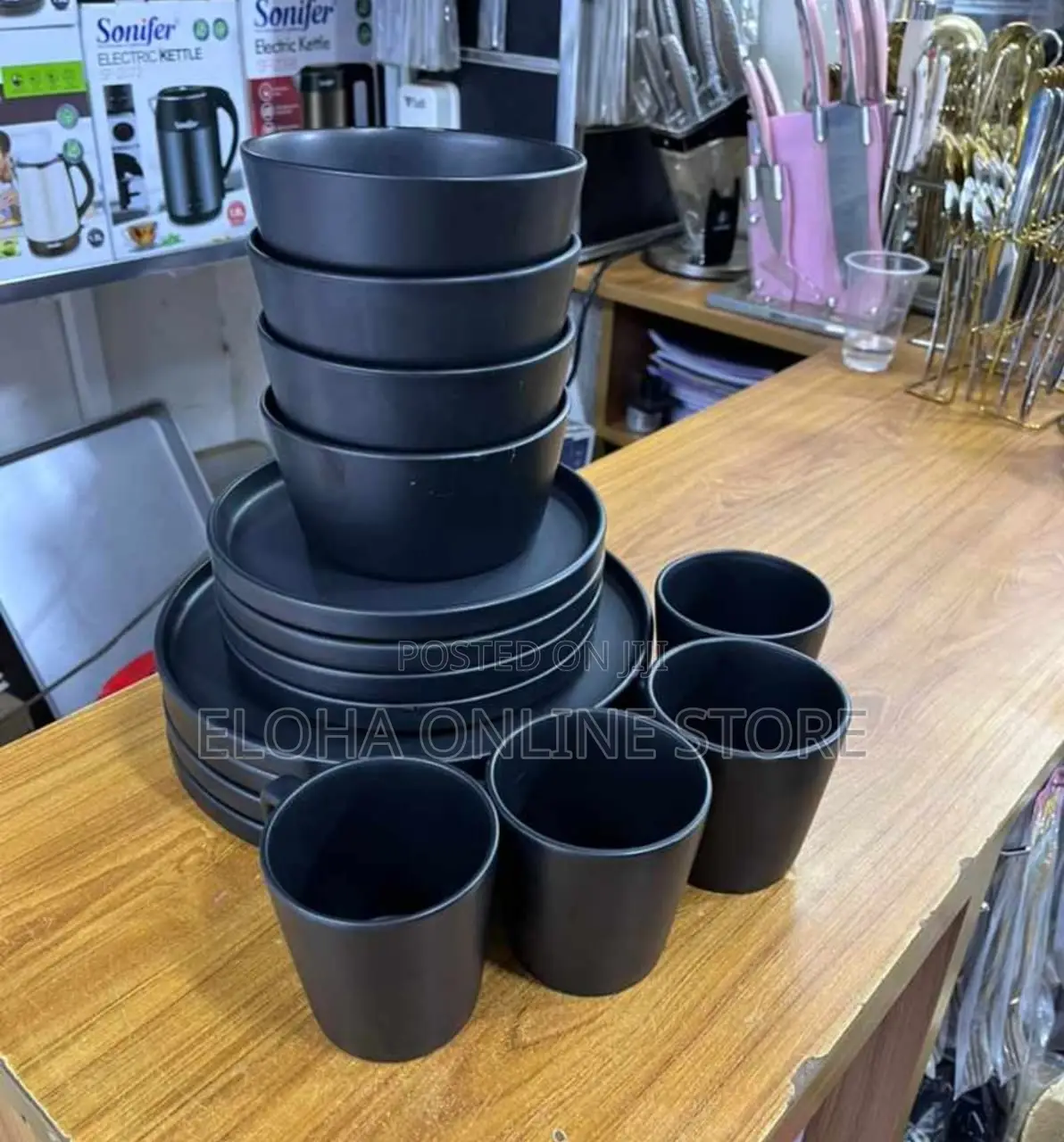 16pcs Dinner Set- Black