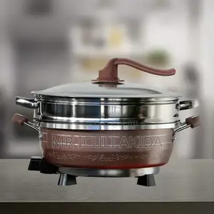 Hoffman's Nonstick Electric Hot Pot WTH Tempered Glass Lid