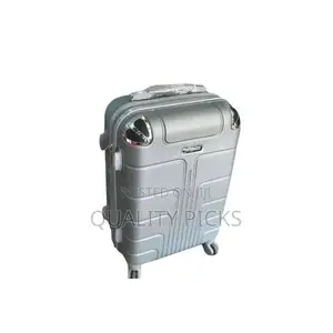4-Wheel Spinner Travel Suitcase Bag - Sliver/Brown/Purple