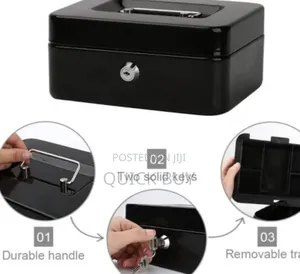 Top Security Portable Cash Box With Key Lock